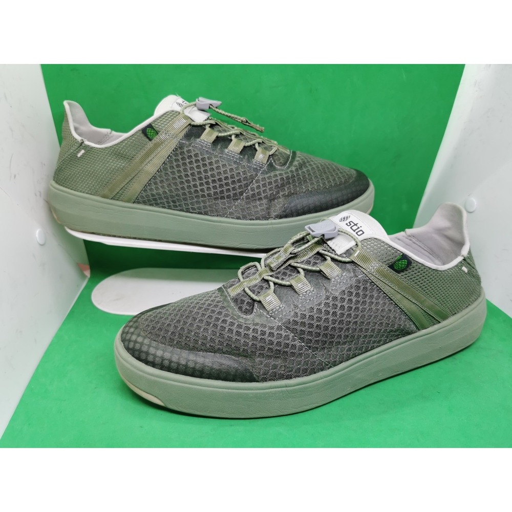 Stio Shoes Mens Size 11.5 CFS Army Green Mesh Water Low Top Quick Dry